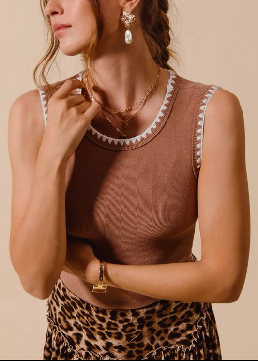 Charisma Rib Sleeveless Tank Top