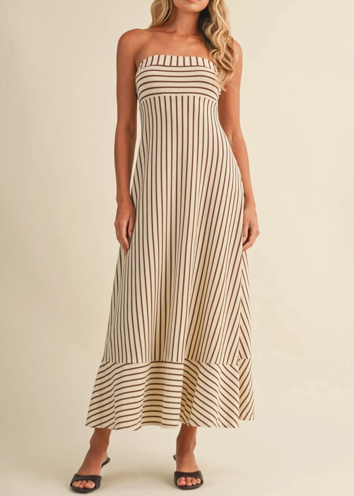 Lola Striped Maxi Dress