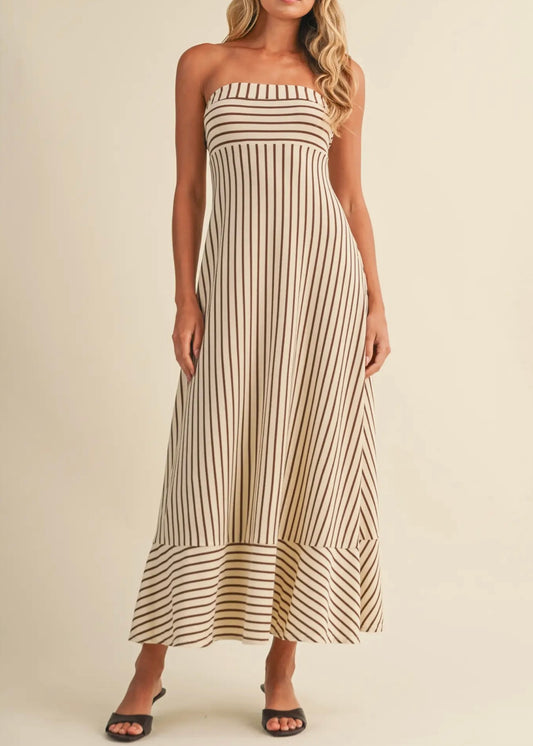 Lola Striped Maxi Dress