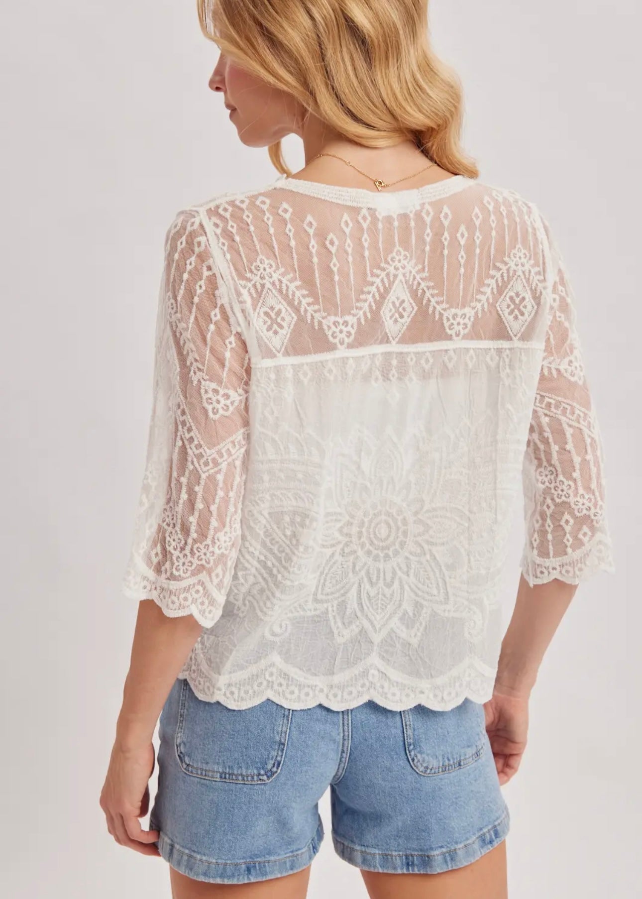 Sincerely Mine Sheer Mesh Top