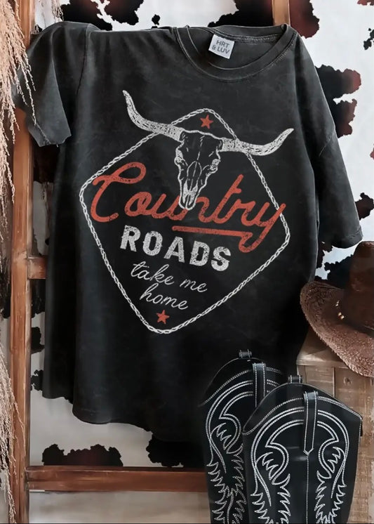 Country Roads Take Me Home Graphic Tee