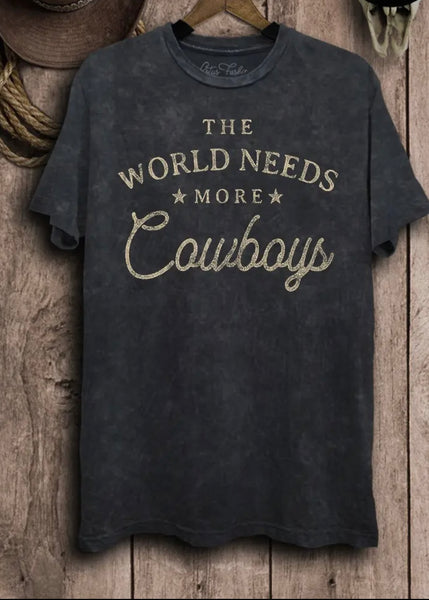 World Needs More Cowboys Graphic Tee