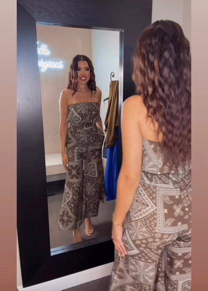 Julisa Paisley Print Jumpsuit