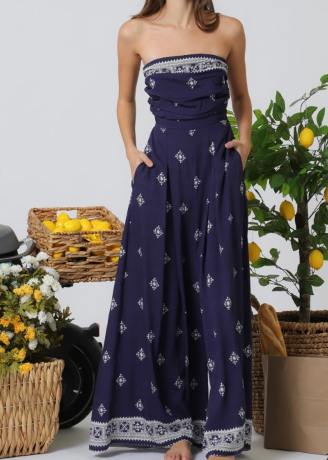 Cara Strapless Jumpsuit