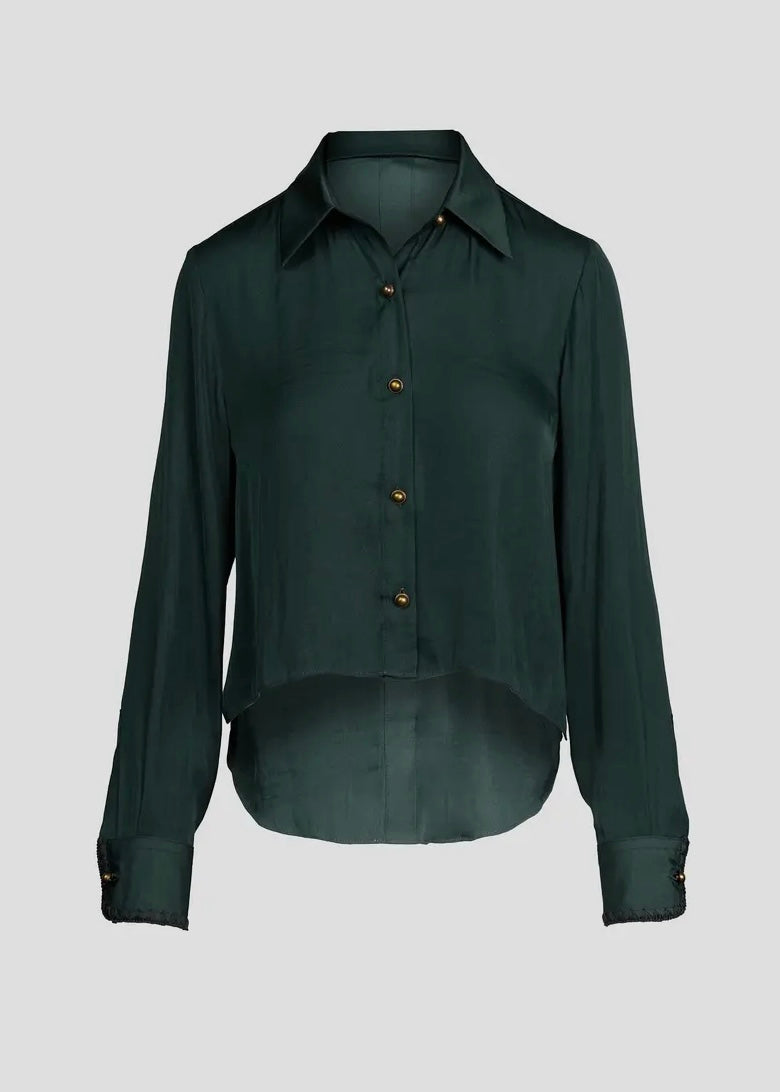 Teylor Cropped Button Up Blouse