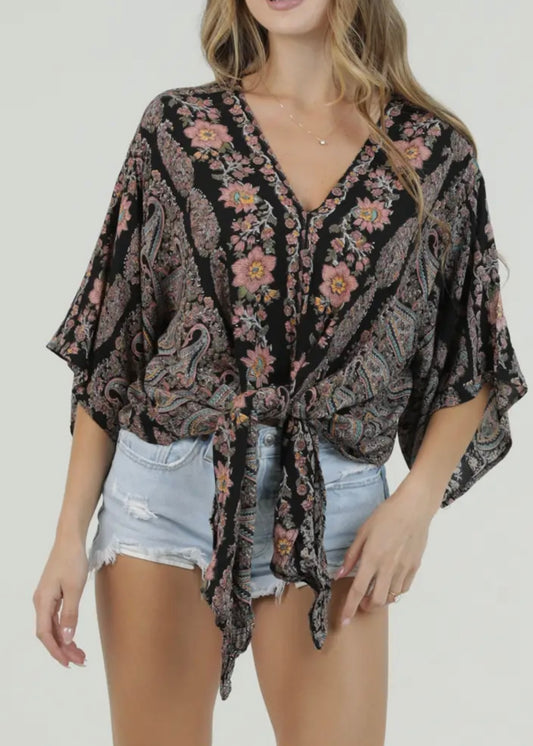 Summer Voyage Tie Waist Top