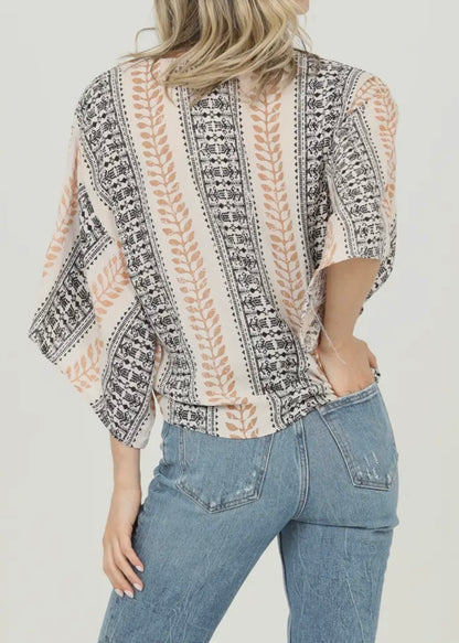 Elodie Kimono Tie Blouse