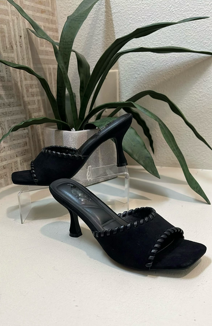 Whipstitch Suede Sandal