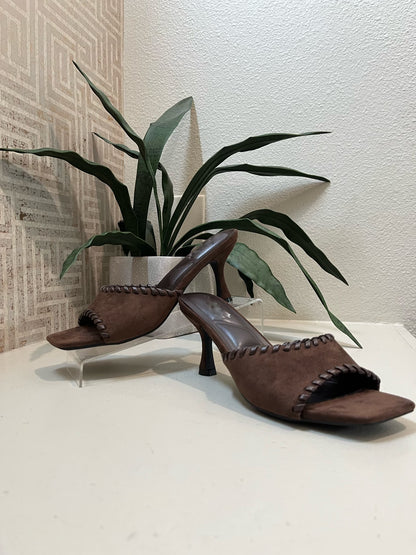 Whipstitch Suede Sandal