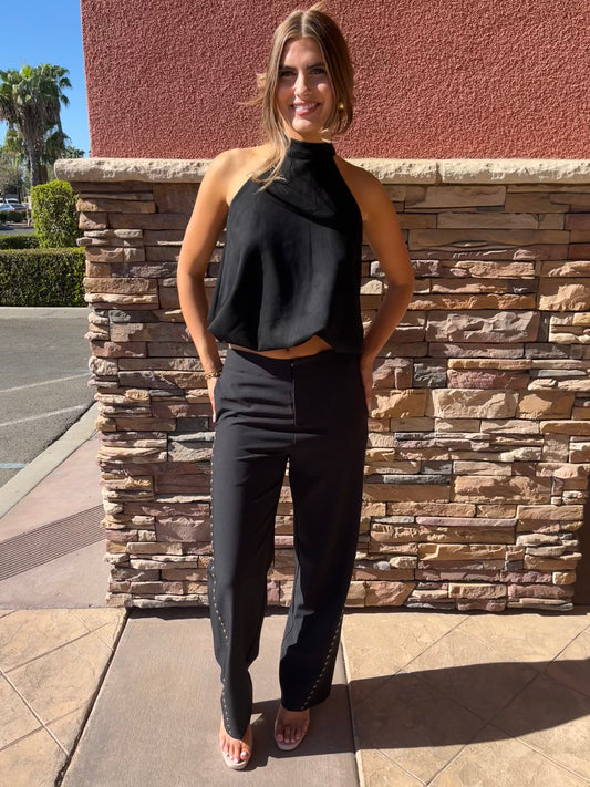 Brianne Studded Barrel Pants
