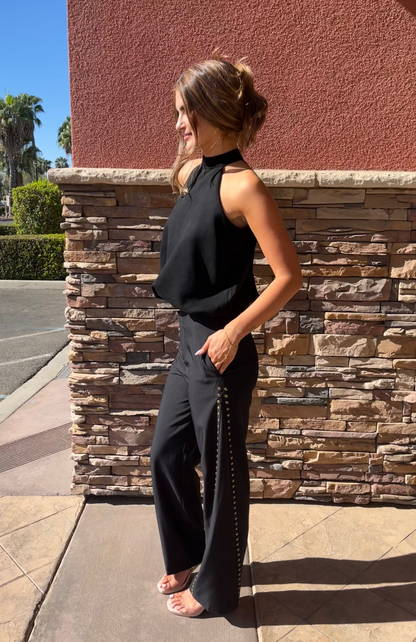 Brianne Studded Barrel Pants