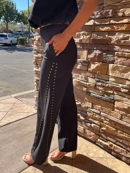 Brianne Studded Barrel Pants