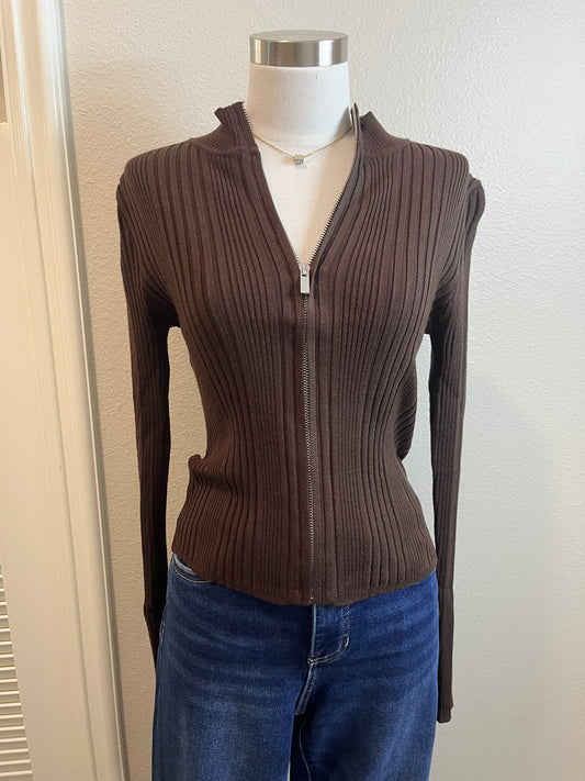 Early Day Zip Up Sweater