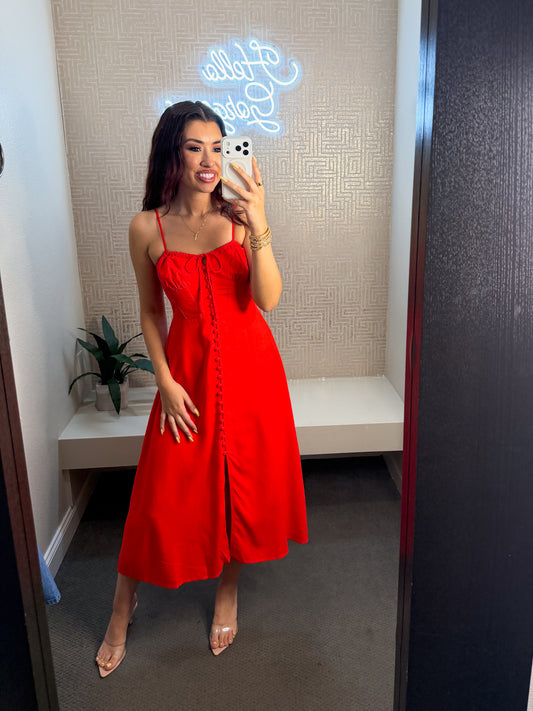 Heaven Sent Corset Midi Dress