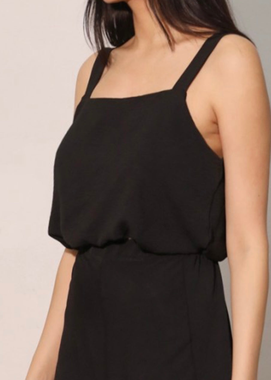 Layce Crepe Strap Bubble Top
