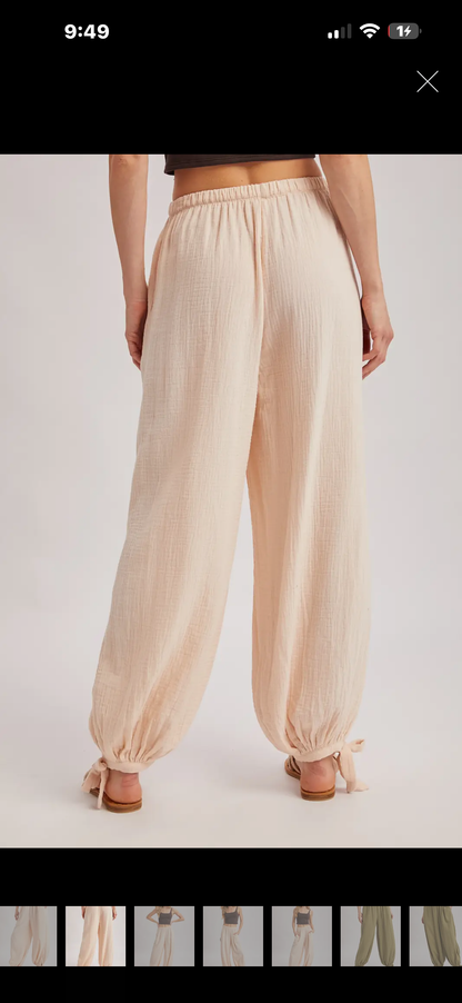 Mayve Elastic Waistband Jogger Pants
