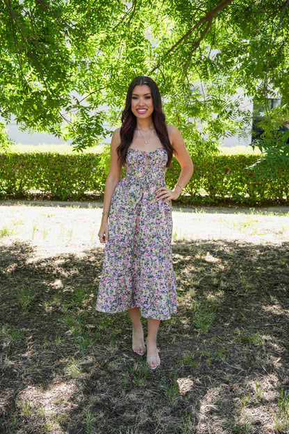 Pure Summer Floral Midi Dress
