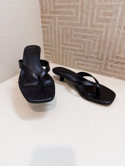 Kitten Heel Thong Sandal