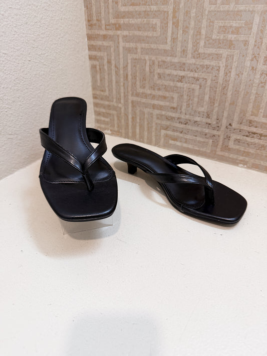 Kitten Heel Thong Sandal