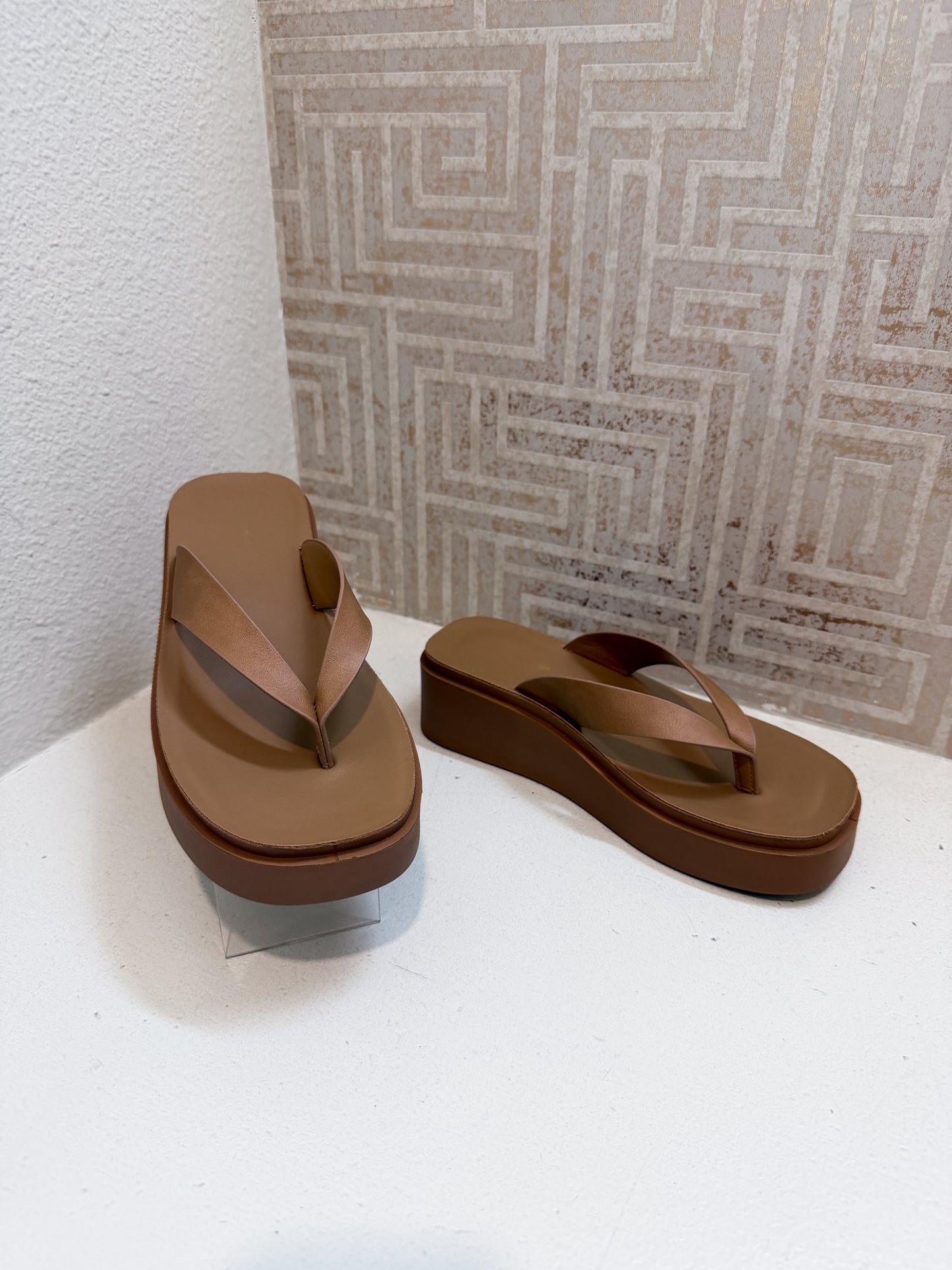 Thong Wedge Sandal