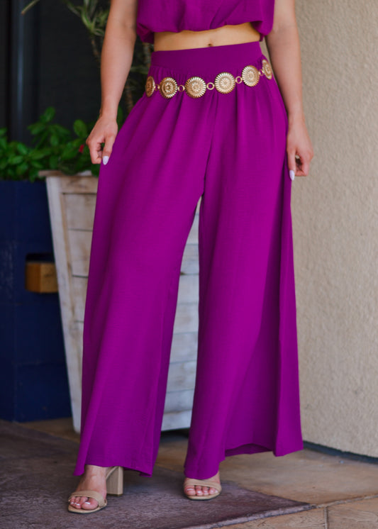 Elora Wide Leg Pant-Made in USA