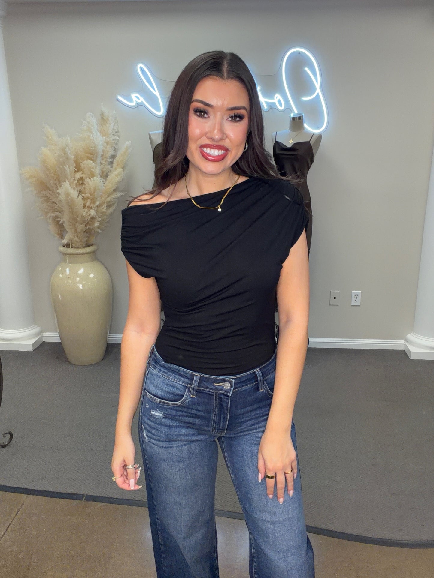 Araceli Off Shoulder Fitted Top