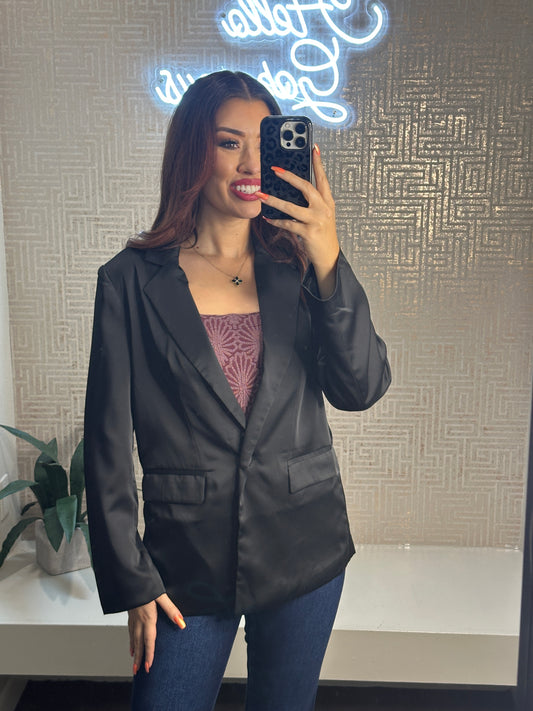 Seraphina Satin Blazer