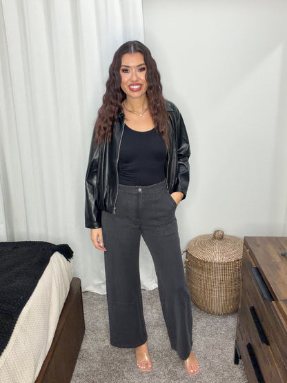 Alessia Soft Washed Cargo Pants