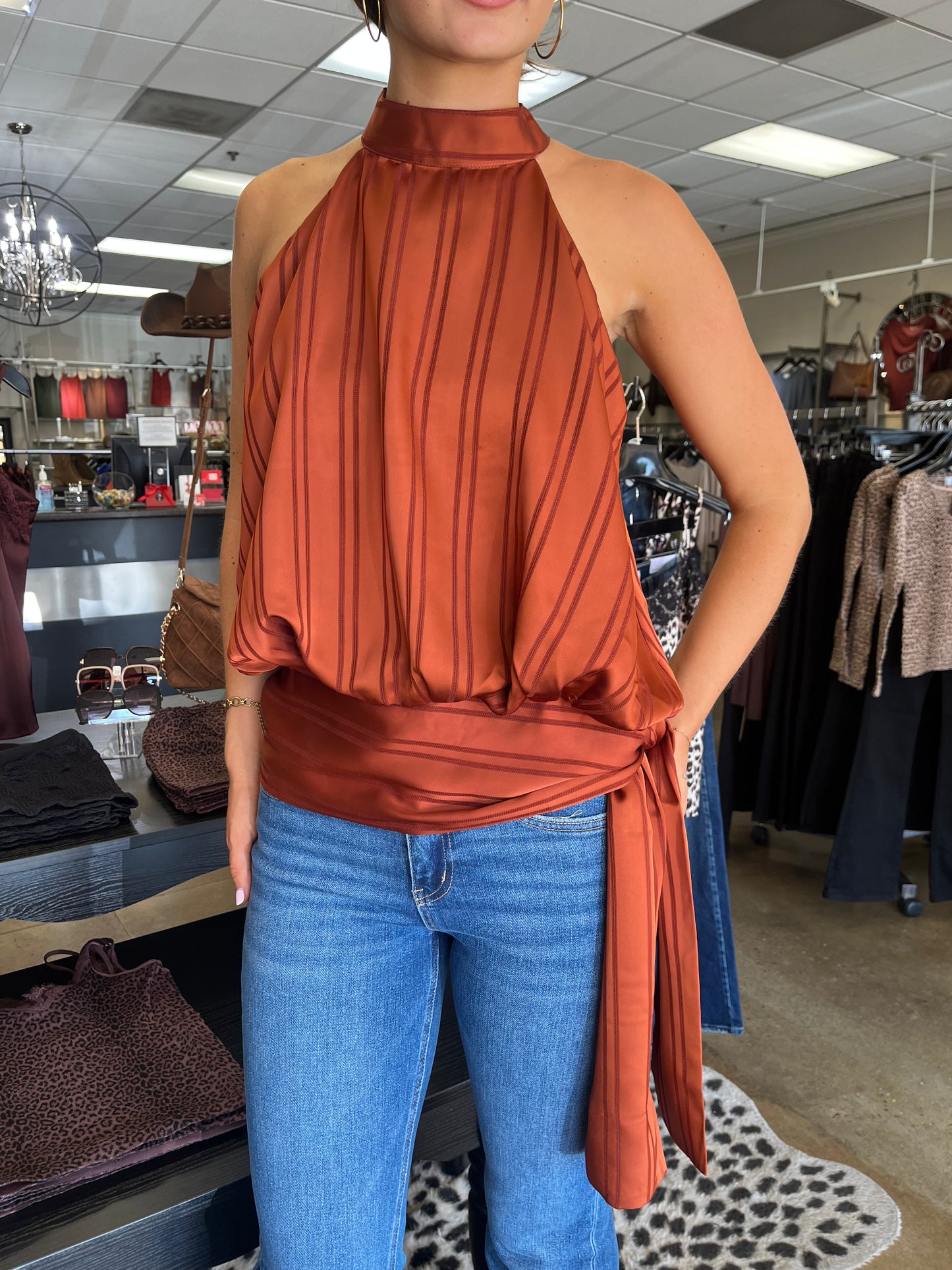 Emmalyn Striped Halter Top