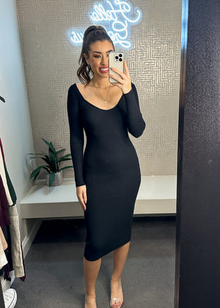 Long Sleeve Knit Dress