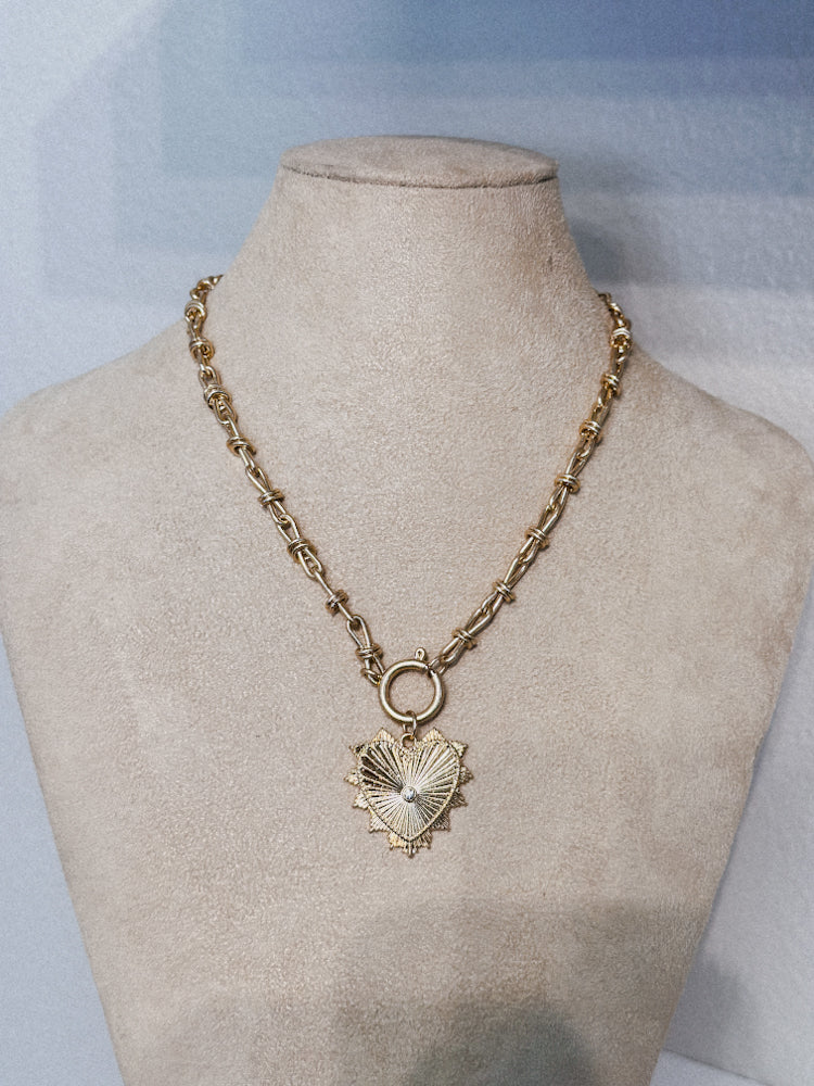 Heart Pendant Chain Necklace