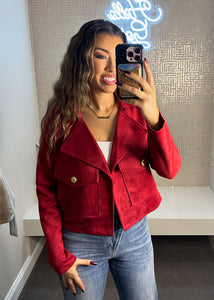 Faux Suede Jacket