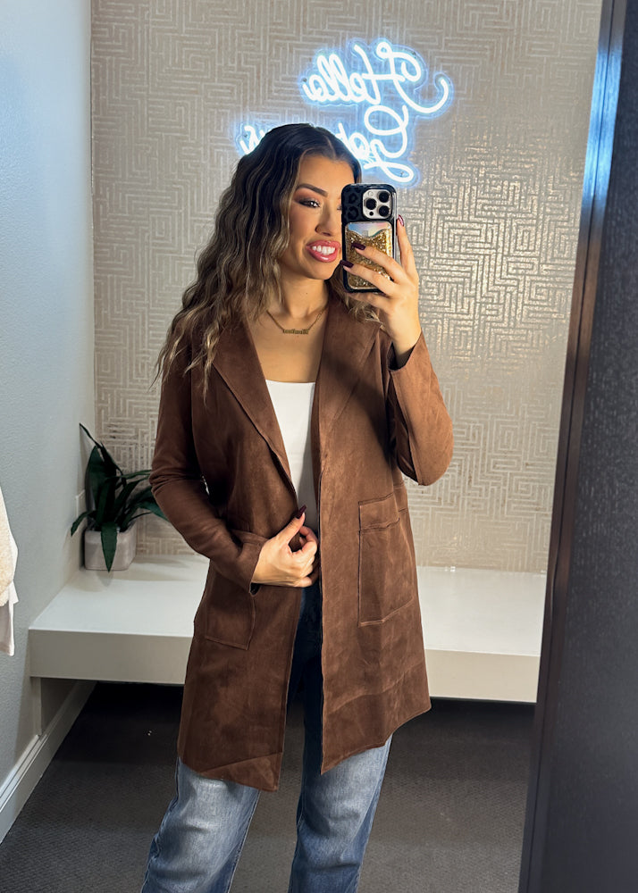 Faux Suede Jacket