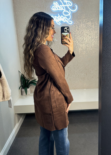 Faux Suede Jacket