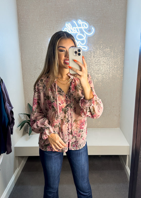 Floral Long Sleeve Blouse