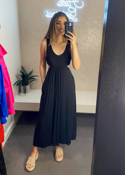 Nara Side Cut Out Midi Dress