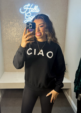 Ciao Fleece Oversized Sweatshirt