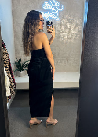 What Dreams Are Made Of Velvet Maxi Dress