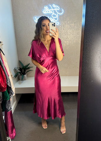 Emery Empire Waist Pleat Detail Dress