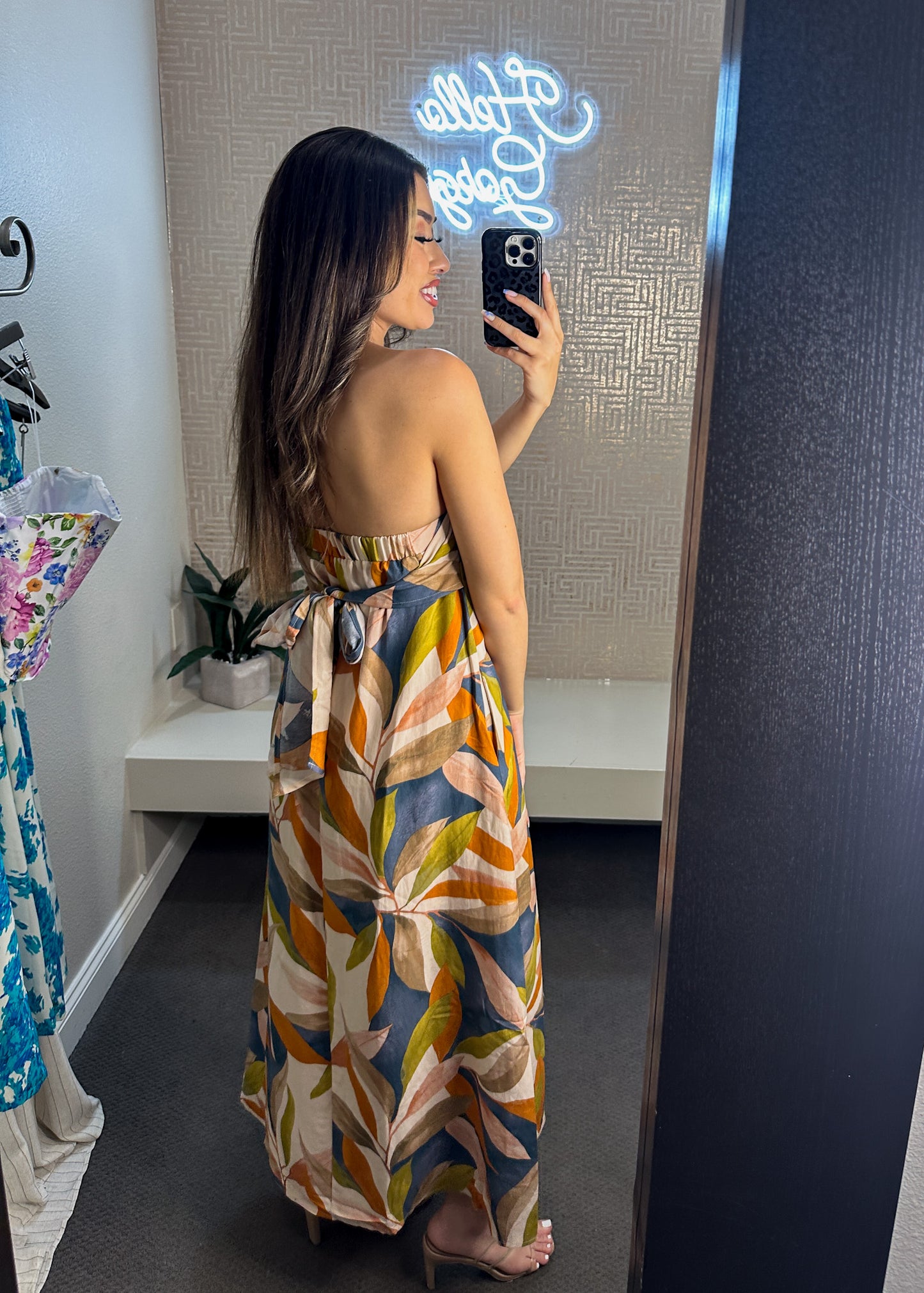 Palm Springs Strapless Maxi Dress
