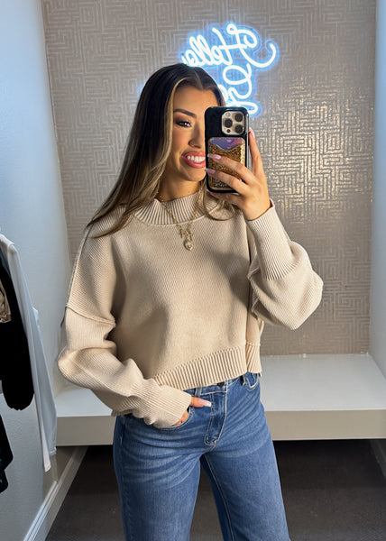 Gabriella Oversized Crop Sweater