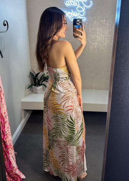 Oceanside Maxi Halter Dress