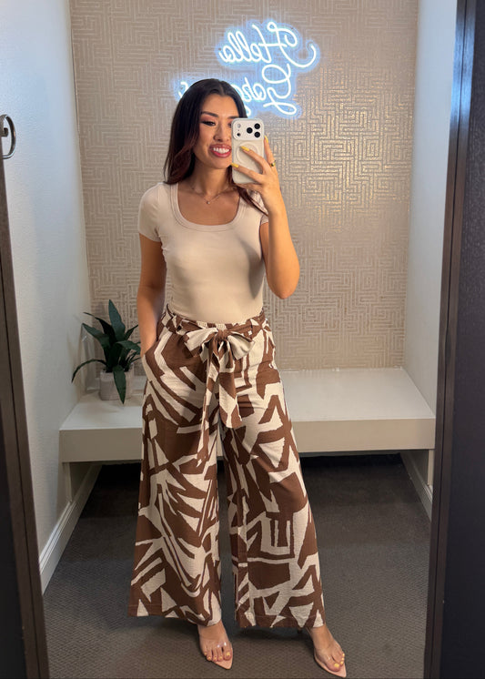 Seaside Social Printed Pants