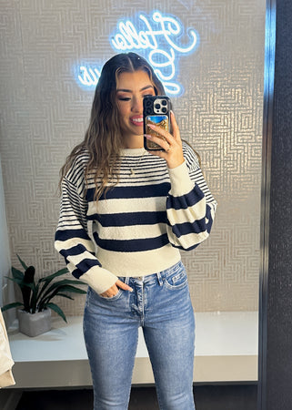 Nadia Stripe Knitted Sweater