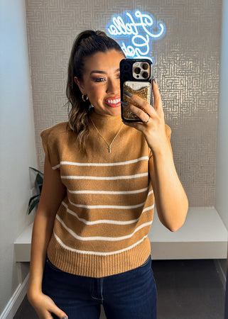 Madison Mock Neck Sweater Top