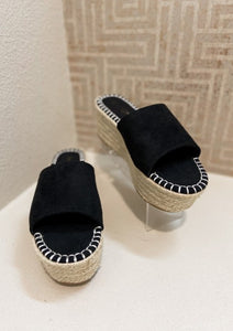 Suede Slip On Espadrille