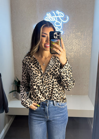 Felicity Leopard Long Sleeve Shirt