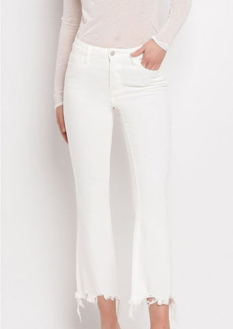  High Rise Crop Flare Pants