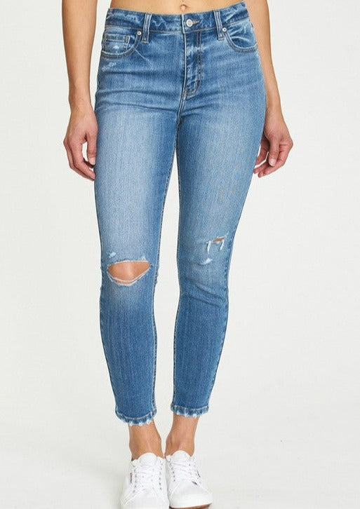 high rise skinny crop