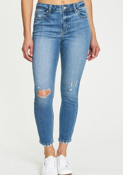 high rise skinny crop